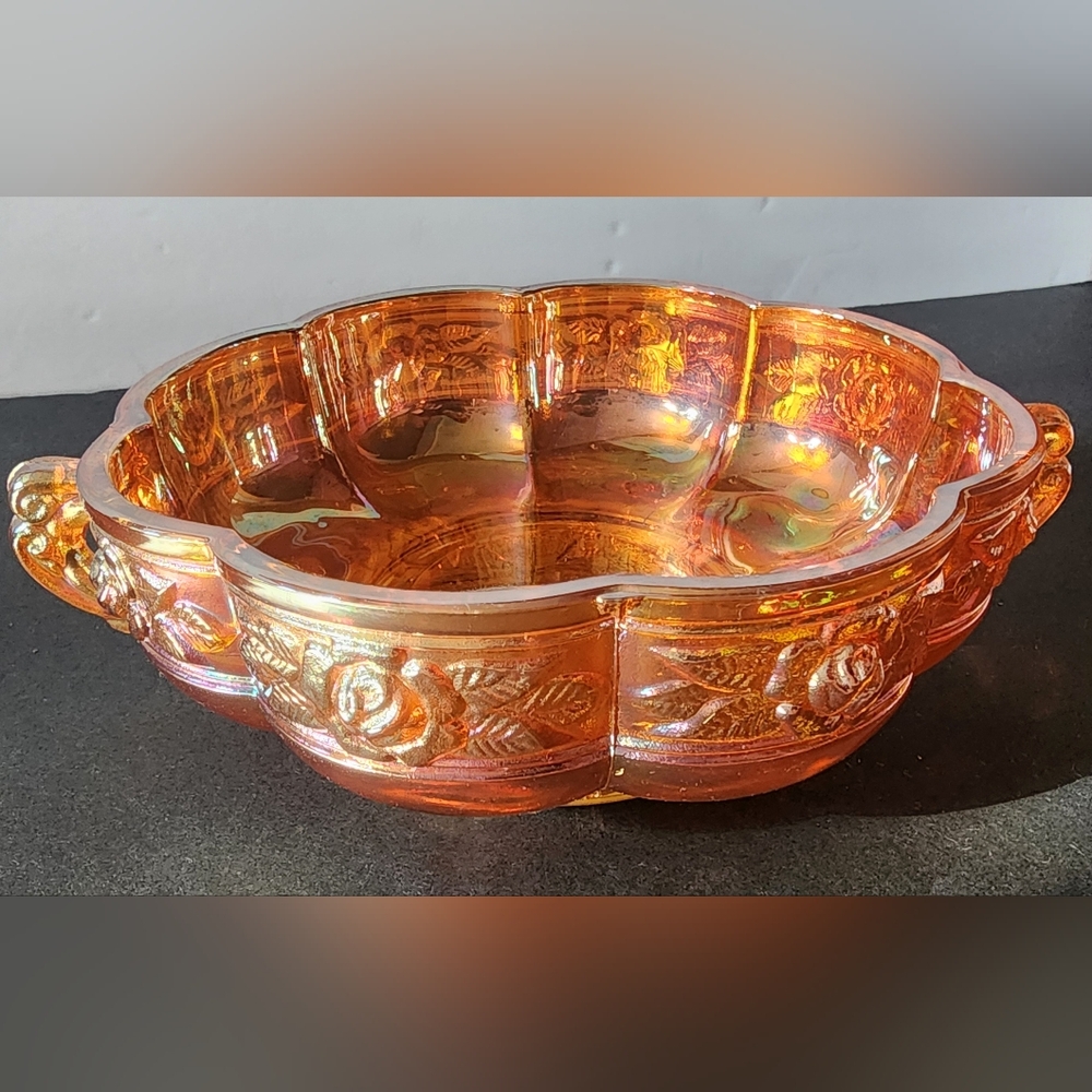 Jeanette Vintage Carnival Glass Bowl
